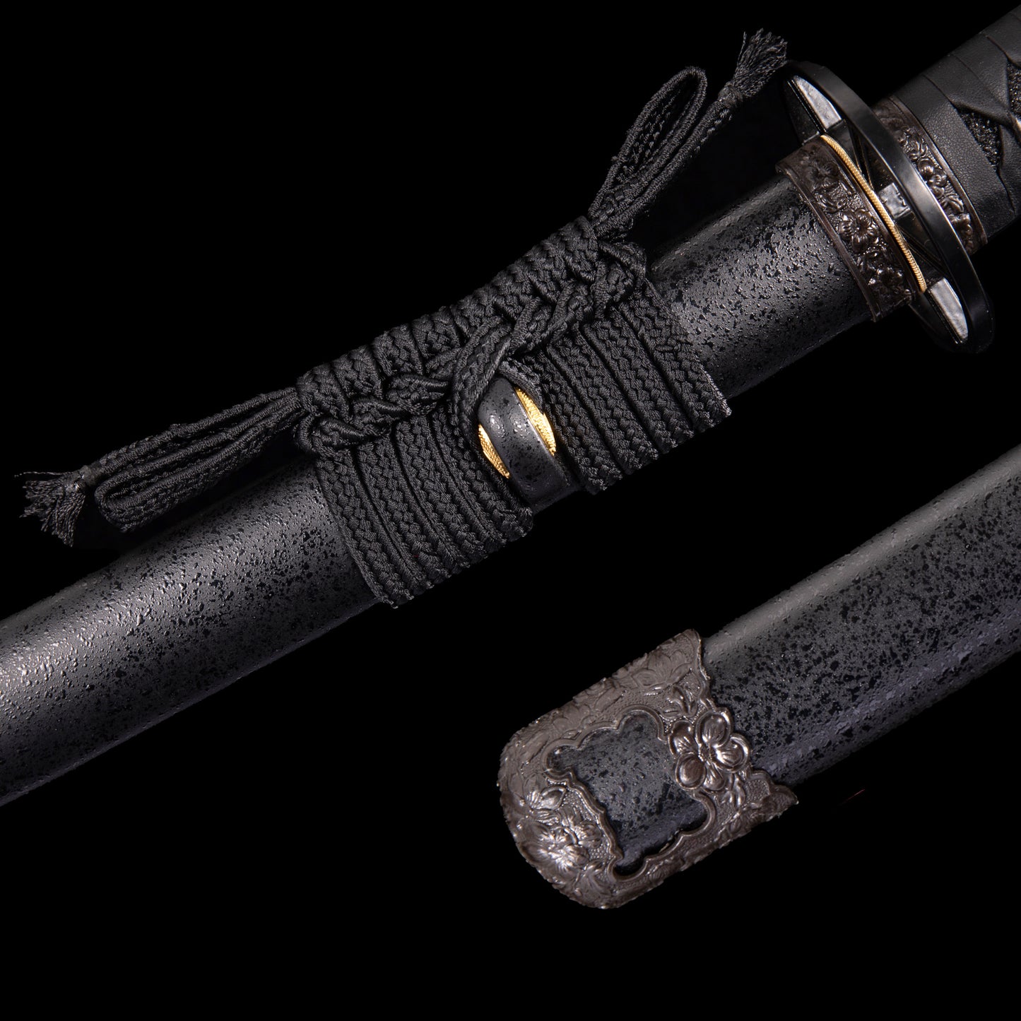 Handmade Japanese Sword Nashiji Handachi Rurouni Kenshin Hitokiri Battosai - QZH049