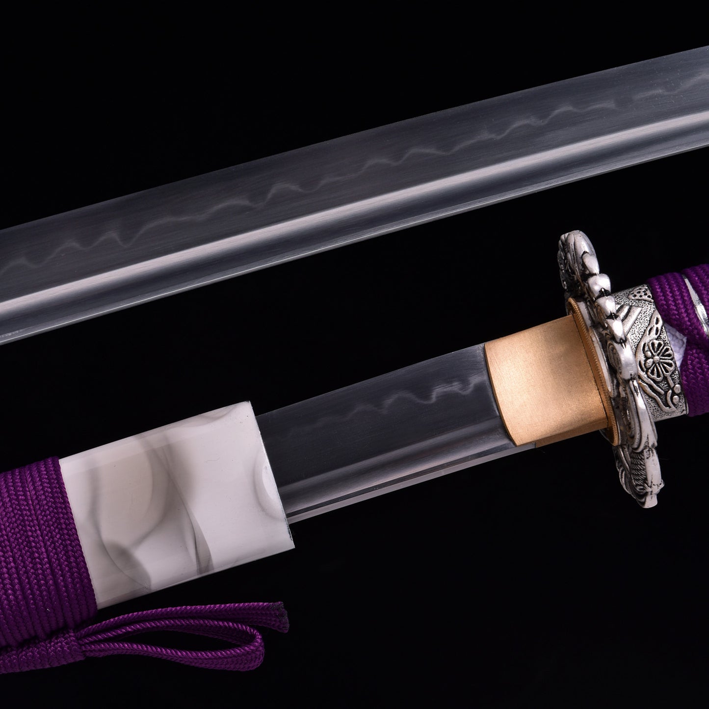 Handmade Japanese Sword Katana T10 Steel Clay Tempering  - QZH054
