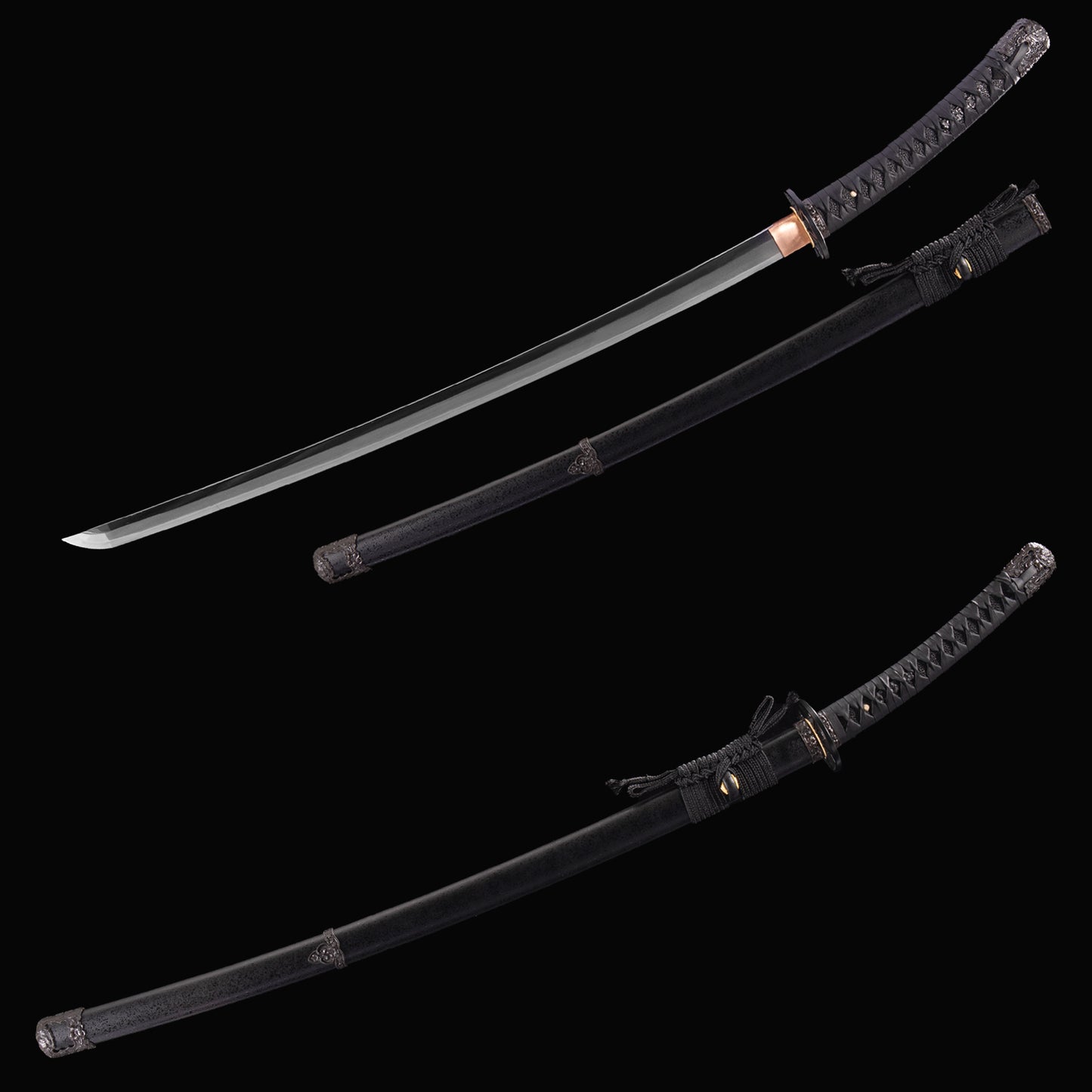 Handmade Japanese Sword Nashiji Handachi Rurouni Kenshin Hitokiri Battosai - QZH049