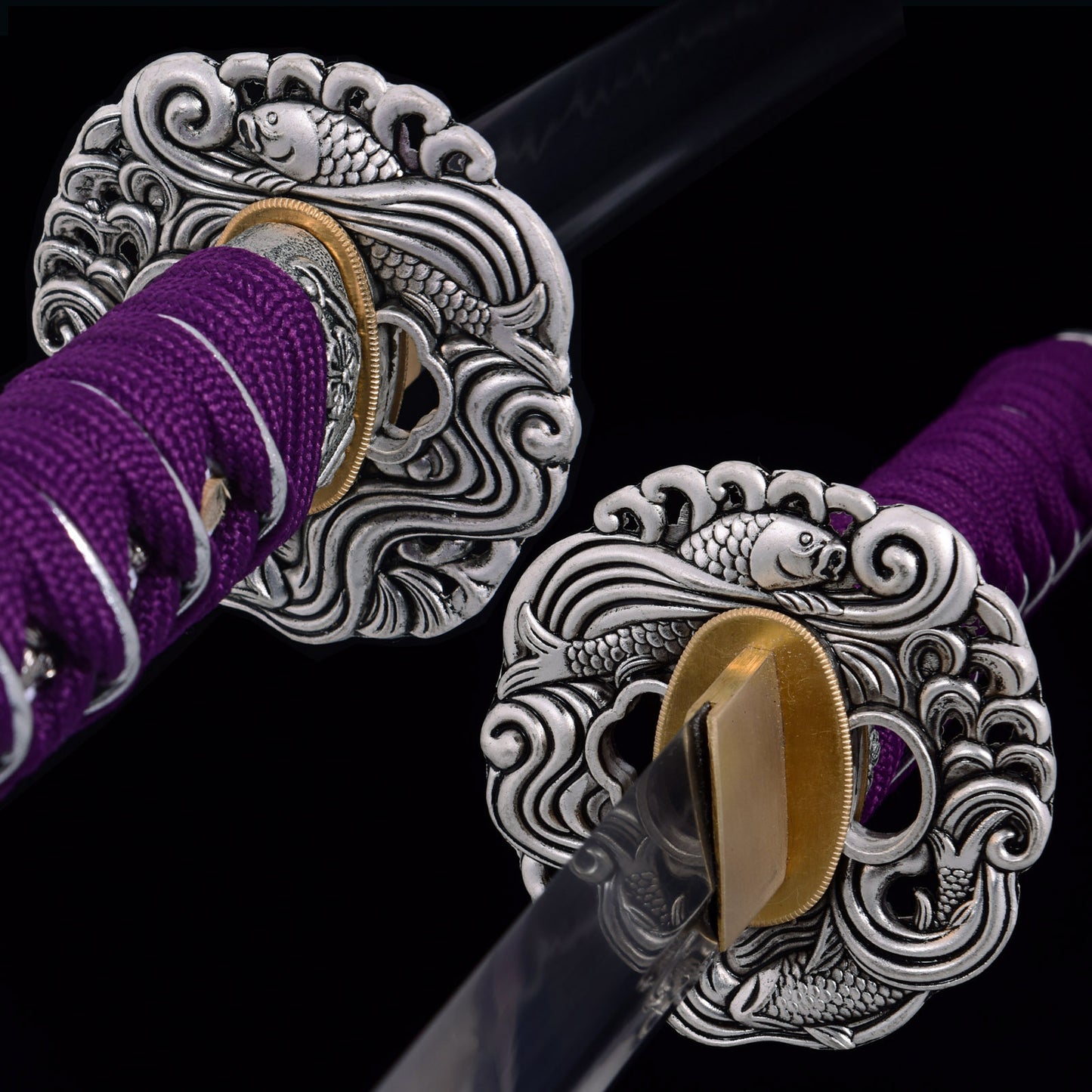 Handmade Japanese Sword Katana T10 Steel Clay Tempering  - QZH054